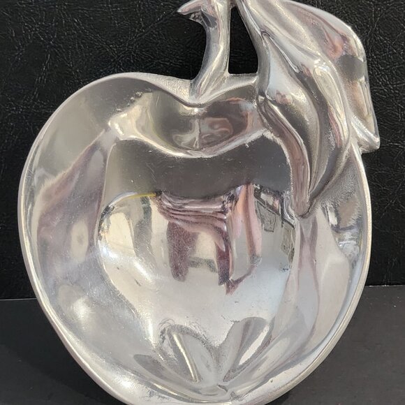 Silver Mariposa Small Apple Dish Vintage Apple-Shaped Silver Bowl Excellent - Picture 7 of 10